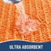 Arotive Luxury Bathroom Rugs 40x24, Extra Soft Thick Absorbent Shaggy Chenille Bath Rugs, Non-Slip Machine Wash Dry, Bath Mats for Bathroom Floor, Tub and Shower, Home Decor Accessories, Orange view 4