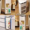 GRABAGECAN Trash Can, Durability Waste Container with Modern Look Feet Wheel for Household in Various Indoor Space view 2