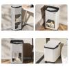 GRABAGECAN Trash Can, Durability Waste Container with Modern Look Feet Wheel for Household in Various Indoor Space view 4