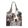 LPSRTWE Canvas Tote Bag Heavy Duty Handbags Reusable Grocery Shopping Bags Australian Shepherd Gift Bags for Women view 1