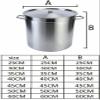 201 Stainless Steel Soup Pot for Commercial Or Domestic Use, Cover Cooker(40cm) view 2