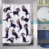 Abaysto Funny Cat with Mushroom Shower Curtain Bathroom Set Mushroom Bath Accessories Cat Shower Curtain with 12 Hooks 60x72 inches view 2