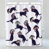 Abaysto Funny Cat with Mushroom Shower Curtain Bathroom Set Mushroom Bath Accessories Cat Shower Curtain with 12 Hooks 60x72 inches view 3