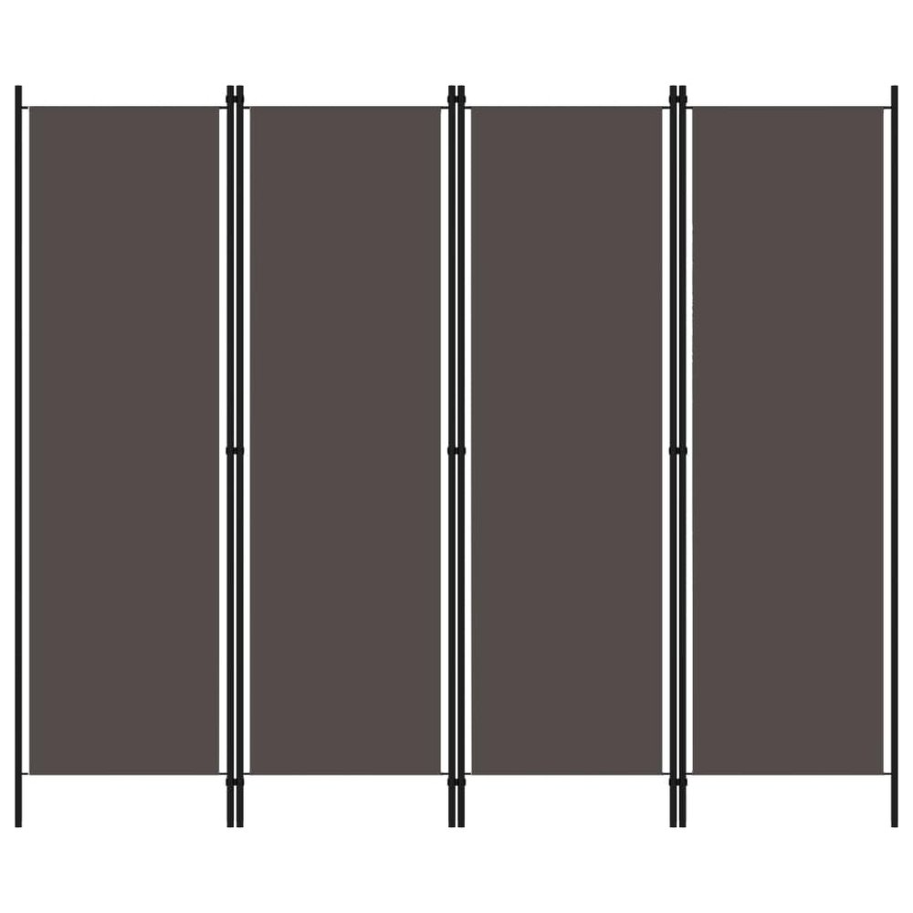 4 Panel Room Divider Anthracite Privacy Screen,Easy to Move: Featuring Foldable Design, Ideal for Bedroom or Room Compartment, Made of Premium Materials for Long Lasting Use