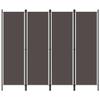 4 Panel Room Divider Anthracite Privacy Screen,Easy to Move: Featuring Foldable Design, Ideal for Bedroom or Room Compartment, Made of Premium Materials for Long Lasting Use view 1