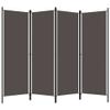 4 Panel Room Divider Anthracite Privacy Screen,Easy to Move: Featuring Foldable Design, Ideal for Bedroom or Room Compartment, Made of Premium Materials for Long Lasting Use view 2