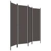 4 Panel Room Divider Anthracite Privacy Screen,Easy to Move: Featuring Foldable Design, Ideal for Bedroom or Room Compartment, Made of Premium Materials for Long Lasting Use view 3
