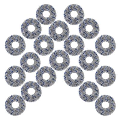 Orfdcnhlkc Vacuum Cleaner Accessories Round Mop Cloth. Compatible for Mijia 1S B116 / Omni 2 C102CN / B101CN Robot Vacuum Cleaner(20PCS)