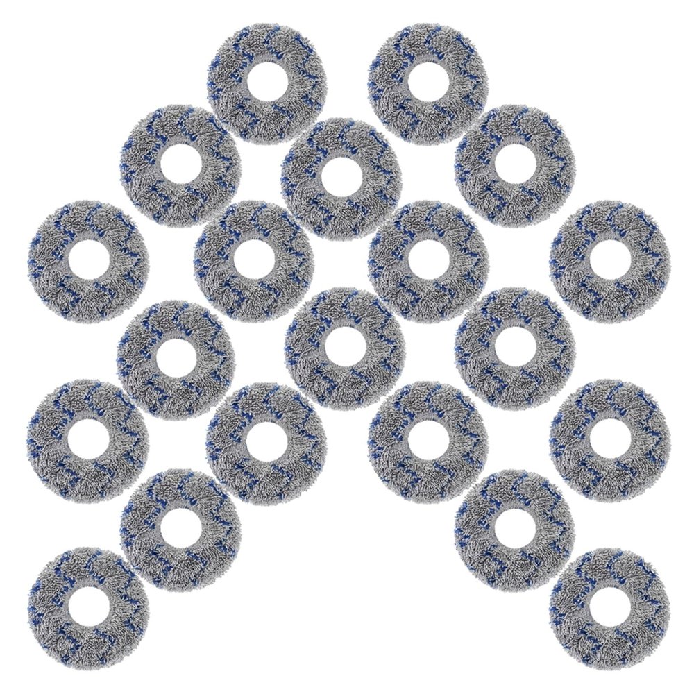 Orfdcnhlkc Vacuum Cleaner Accessories Round Mop Cloth. Compatible for Mijia 1S B116 / Omni 2 C102CN / B101CN Robot Vacuum Cleaner(20PCS)