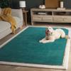 SAFAVIEH Area Rug 6x9 - Fifth Avenue Collection - Teal, Handmade Wool & Viscose, Ideal for Living Room, Bedroom, Dining Space (FTV752L) view 2