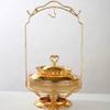 BVFDPPWQ Gold Chafing Dish Buffet Set, Luxury Buffet r Hanging Lid Dining Stove Set with Lid and Lid Hook, Round Chafing Buffet r and Warmer for Party, Buffet, Weddings view 1