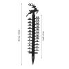 Ymiko Iron Snow Measuring Stick 24 Inch Deer Design Winter Yard Decoration Accurate Easy Installation for Outdoor Garden Lawn view 2