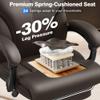 AreShark Office Chair - Ergonomic Comfortable High Back Computer Desk Chair with Foot Rest - Executive Breathable Swivel Rolling Reclining Leather Chair with Lumbar Support for Home Gaming Relaxing view 4