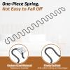 uxcell 2Pcs 21.7" Upholstery Spring Replacement Kit, Carbon Steel Sagging Cushions Repair Kit Serpentine Spring with Balance Hooks, S Spring Clips, Screws for Sofa, Black view 3