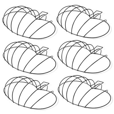6Pcs Pumpkin Wreath Form Autumn Pumpkin Shaped Metal Wreath Wire Sturdy Practical Floral Frame for Halloween, Craft Holiday Decor Wire