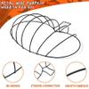 6Pcs Pumpkin Wreath Form Autumn Pumpkin Shaped Metal Wreath Wire Sturdy Practical Floral Frame for Halloween, Craft Holiday Decor Wire view 4