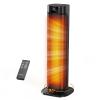 GRIDR Space Heaters for Indoor Use, 24" Electric Space Heater, 1500W PTC Ceramic Heater for Office with Remote, Thermostat, 3 Modes, 35dB Quiet, 12H Timer Portable Heater for Bedroom Home Large Rooms view 1