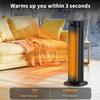 GRIDR Space Heaters for Indoor Use, 24" Electric Space Heater, 1500W PTC Ceramic Heater for Office with Remote, Thermostat, 3 Modes, 35dB Quiet, 12H Timer Portable Heater for Bedroom Home Large Rooms view 2