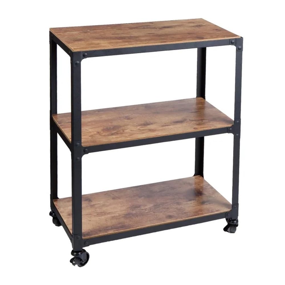 HIONJIN Kitchen Cart 3 Shelf Mobile Kitchen Serving Cart Trolley Cart Kitchen Cart Utility Cart