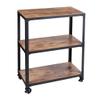 HIONJIN Kitchen Cart 3 Shelf Mobile Kitchen Serving Cart Trolley Cart Kitchen Cart Utility Cart view 1