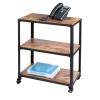 HIONJIN Kitchen Cart 3 Shelf Mobile Kitchen Serving Cart Trolley Cart Kitchen Cart Utility Cart view 4