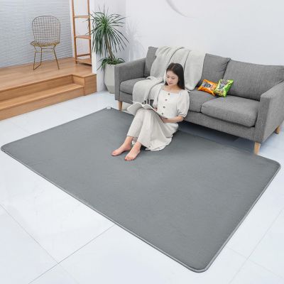 Graphene Carbon Crystal Electric Heated Rug, Adjustable Temperature Heated Foot Warmers, Electric Heated Area Rug, Non-Slip Boho, Floor Heating Mat for Home Office(A,150 * 150cm)