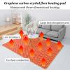 Graphene Carbon Crystal Electric Heated Rug, Adjustable Temperature Heated Foot Warmers, Electric Heated Area Rug, Non-Slip Boho, Floor Heating Mat for Home Office(A,150 * 150cm) view 4