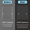 HAVUREL Light Blocking Strips 100% Blackout Blinds Edge Blackout Strips, U Channel Light Gap Blockers Curtains Side Tracks, Home Theaters Bedroom Sleep Window Light Blocker(Black,30in/76.2cm) view 2