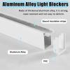 HAVUREL Light Blocking Strips 100% Blackout Blinds Edge Blackout Strips, U Channel Light Gap Blockers Curtains Side Tracks, Home Theaters Bedroom Sleep Window Light Blocker(Black,30in/76.2cm) view 4