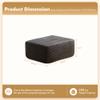 37.1" Ottoman for Couch, Plush Corduroy Memory Foam Ottoman Cloud Boneless Sectional Couch for Living Room Foot Stools No Assembly Require, Plush Corduroy,Gray view 2