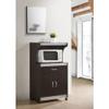 HIONJIN WoodMicrowave Kitchen Cart, 15.75 X 24.00 X 45.00 view 2