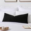 Kevin Textile 14x36 Inch Long Lumbar Cover 1 Pack Soft Boucle Textured Decorative Waterproof Rectangle Cushion Elegant Accent Pillows for Couch Sofa Chair Bed Home Decor Indoor Outdoor Black view 1