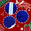 SOMUAUY Royal Blue Tree Skirt Velvet Ruffled Christmas Tree Skirt 45 Inches view 3
