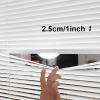 Aluminum Venetian Mini Blinds - 1" Slats Room Darkening Window Shades, Waterproof for Indoor Window, Kitchen, Home Office, Light Filtering Privacy Blinds(Black,54" W x 60" H) view 2