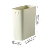 4 Gallon Trash Can, 2025 Upgraded Plastic Wastebasket Slim Open Top Garbage Container Bin Trash Cans, Small Garbage Container Basket for Bathroom Office Bedroom Kitchen (White) view 2