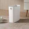 4 Gallon Trash Can, 2025 Upgraded Plastic Wastebasket Slim Open Top Garbage Container Bin Trash Cans, Small Garbage Container Basket for Bathroom Office Bedroom Kitchen (White) view 3