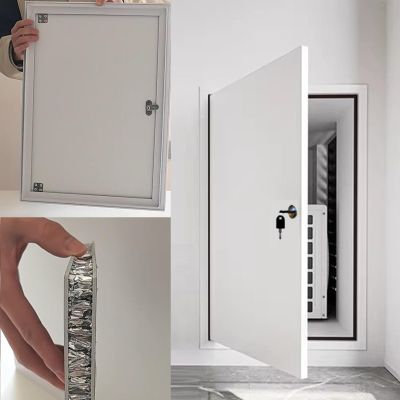 Blazea Wall Access Panel Insulation Cover Lockable, Sealed Soundproof Inspection Hatch for Air Condition/Water Valve/Wires, Large Metal Access Door White(28x38in)