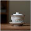 160ML Ceramic Gaiwan Cute Cat Porcelain Tureen Chinese Ancient Glaze Jingdezhen Teaset Teapot Bowl for Varied Tea Porcelain(1) view 1