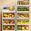 HIONJIN Kitchen Spice Storage Rack 3/4 Tier Floor Cutlery Rack for Bathroom Storage Rack Multifunctional Trolley(97.5cm*40cm) view 3