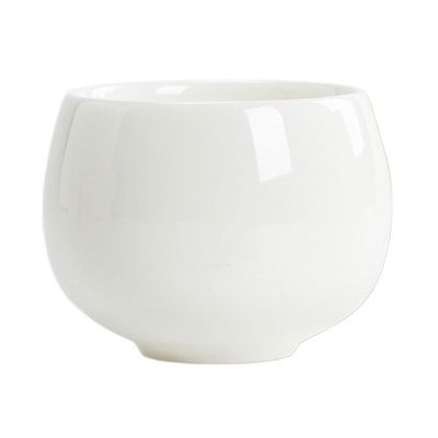 AERWYTRFS Small Tea Cups Single Kung Fu Porcelain Drinking Tea Cup Small Ceramic Personal Host White Handmade Kungfu Teacup
