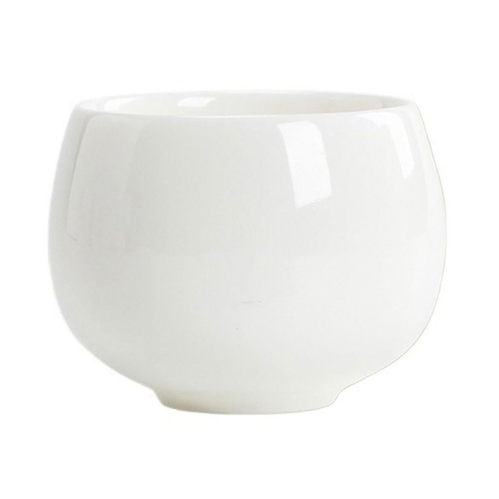 AERWYTRFS Small Tea Cups Single Kung Fu Porcelain Drinking Tea Cup Small Ceramic Personal Host White Handmade Kungfu Teacup