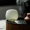 AERWYTRFS Small Tea Cups Single Kung Fu Porcelain Drinking Tea Cup Small Ceramic Personal Host White Handmade Kungfu Teacup view 4