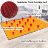 Heating Pad for Bathroom Rugs, Short Velvet Heater, Graphene Electric Heating Carpet, Removable and Washable, Adjustable Temperature Portable Heated Floor Mat for Yoga(E,80 * 160cm) view 2