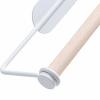 Pilipane Paper Towel Holder Wall Mounted Multifunctional Kitchen Organizer for Paper Towels Cling Film Towels Iron and Beech Wood White view 2