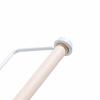 Pilipane Paper Towel Holder Wall Mounted Multifunctional Kitchen Organizer for Paper Towels Cling Film Towels Iron and Beech Wood White view 3