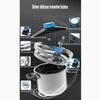 Stainless Steel Household Gas Pressure Cooker Explosion-proof Induction Cooker Universal Multi-purpose Pot 100kpa(7L) view 4