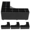 4 Pcs Plastic Support Feet Small Furniture Legs Heavy Duty Foot of Bed Replacement for Sofa Couch(15.50X15.50X5.00CM) view 1