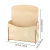MotiveTech Wooden Display Rack for Magazines and Flyers on Countertop, 12x7x17cm view 2