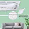 ZGWQR Air Vent Deflector Universal Anti Direct Blowing Retractable Air Conditioner Vent Deflector for Ceiling Cassette AC Unit Telescopic 4 Pcs view 4