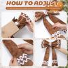 Suncalla 2 Pcs Extra Large Gingerbread Christmas Tree Topper Bow, 12x17.3 view 4